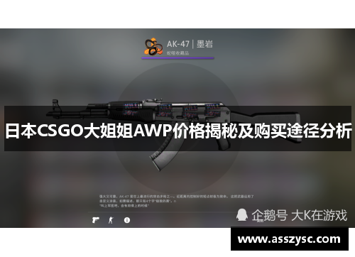 日本CSGO大姐姐AWP价格揭秘及购买途径分析